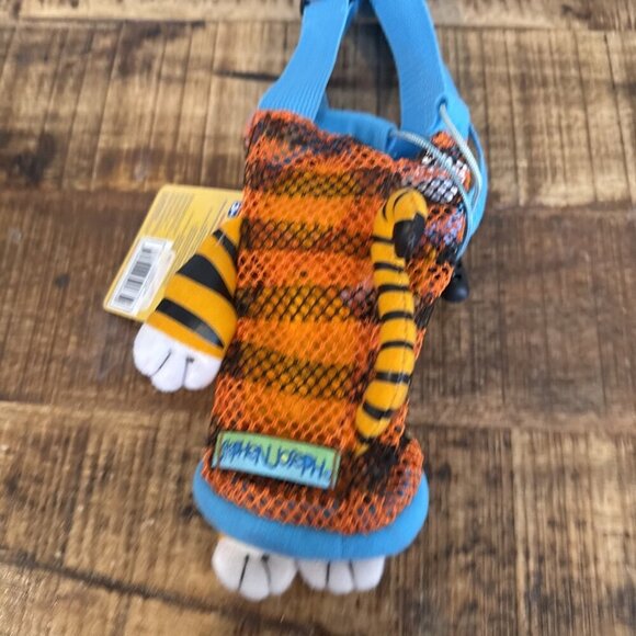 NWT Stephen Joseph Bottle Buddy Mesh Adjustable Strap Tiger Blue Lightweight - Picture 4 of 5